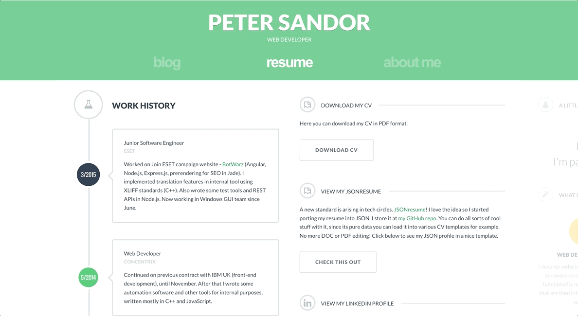 Second version of my blog
(2014)